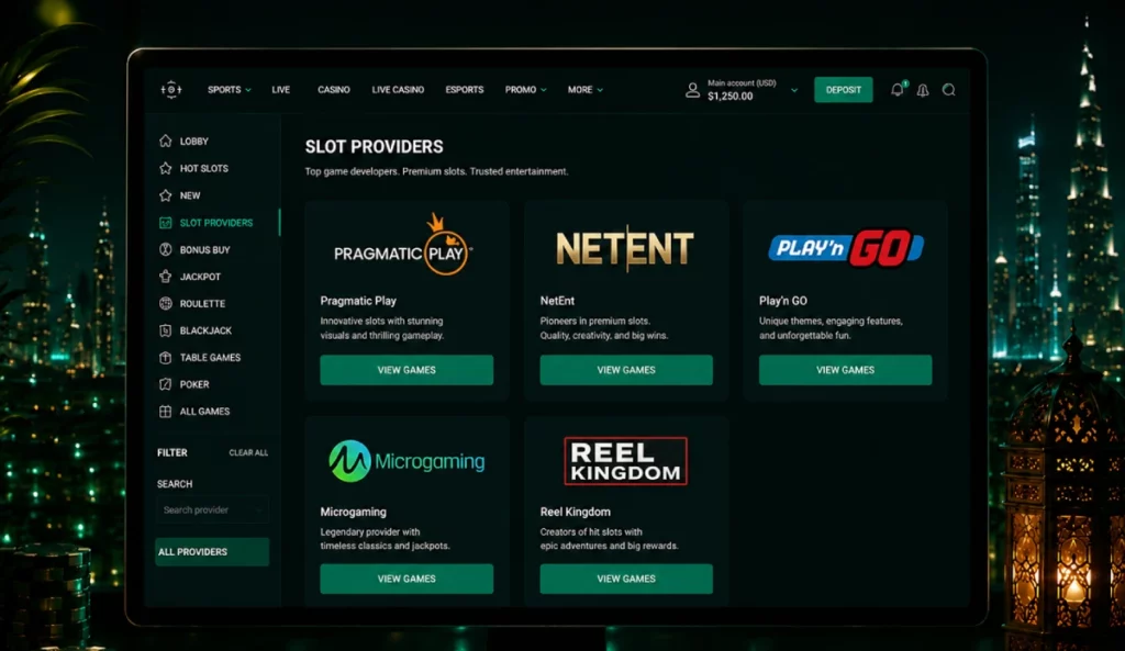 Casino slots providers