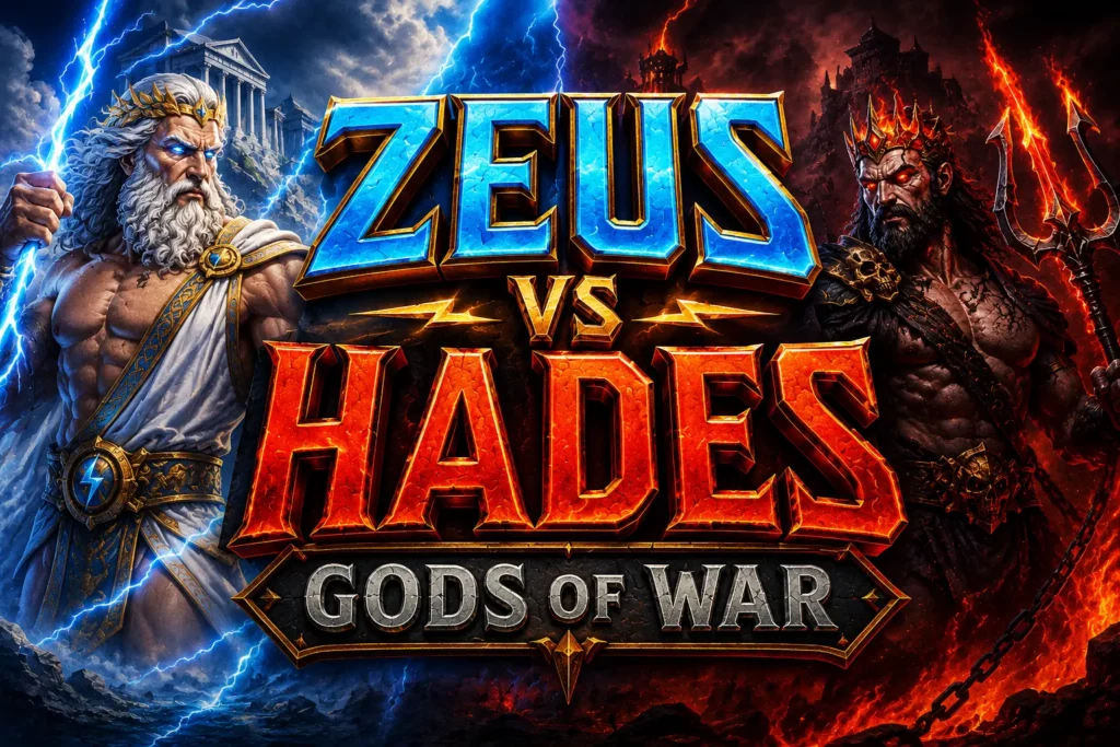 Zeus vs Hades Gods of War Banner