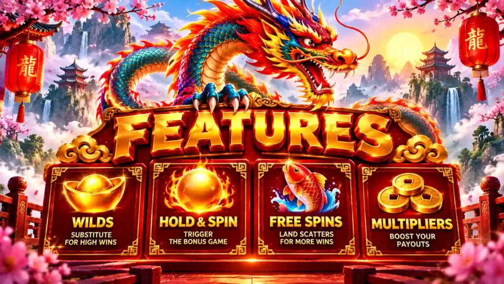 Floating Dragon Hold & Spin the features