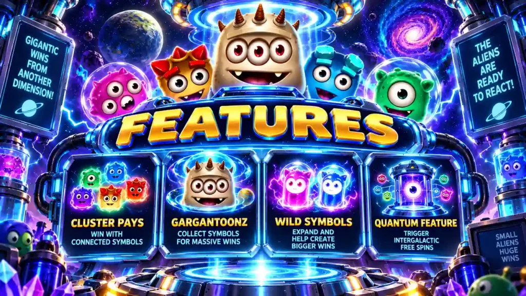 Reactoonz the features